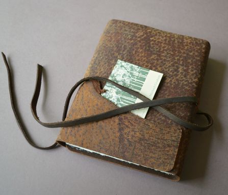 Custom Made Distressed Leather Journal Pigskin Bound Adventure Outdoor Diary With Sleeve (397c)