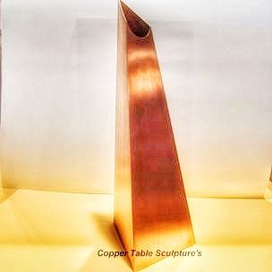 Custom Made Metal Table Sculptures / Geometric Designs