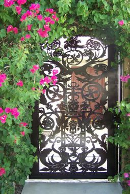 Custom Made Metal Art Gate Italian Entry Pedestrian Walk Designer Garden Iron