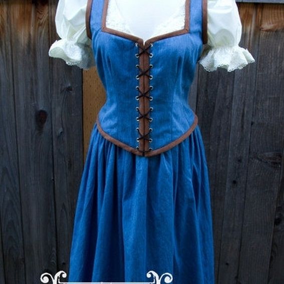 Handmade Belle Once Upon A Time Peasant Dress A Inspired Costume Adult ...