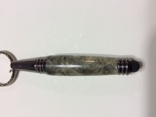 Custom Made Beautiful Buckeye Burl Keychain Stylus/Pen