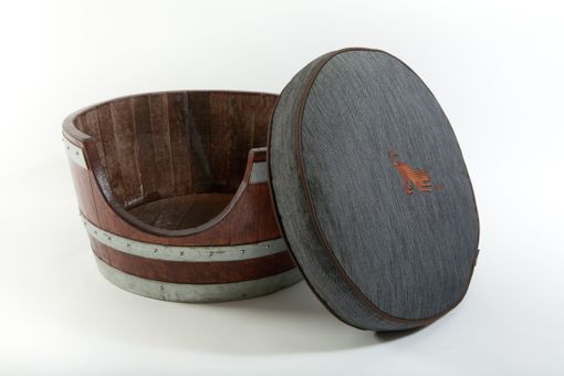 Custom Made Wine Barrel Pet Bed