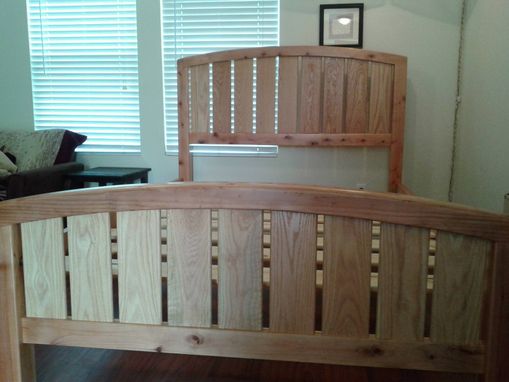 Custom Made Custom Queen Size Redwood Bed