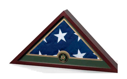 Custom Made Flag Frame - Army, Army Flag Display Case