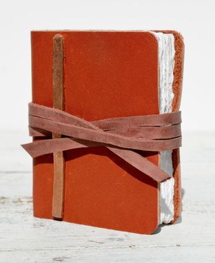 Custom Made Customized Red Leather Journal Pocket Dairy Engraved Leather Personalized Notebook