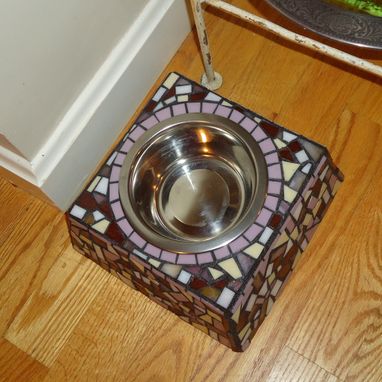Custom Made Mosaic Dog Bowl