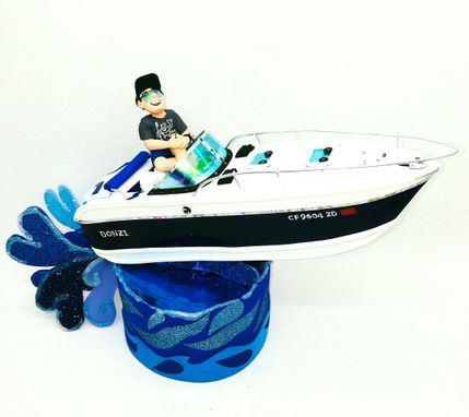 Custom Made Nautical Birthday Personalized Cake Topper, Boating Cake Toppers