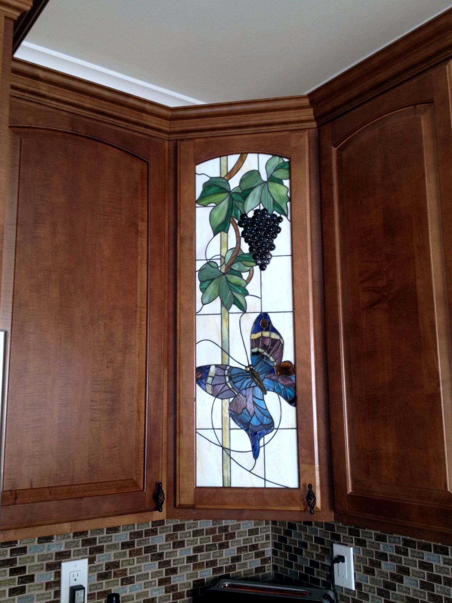 Hand Crafted Stained And Designed Glass Inserts by Casa Loma