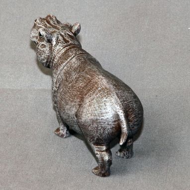 Custom Made Bronze Hippopotamus "Hippo Small" Figurine Statue Sculpture Art Limited Edition Signed & Numbered