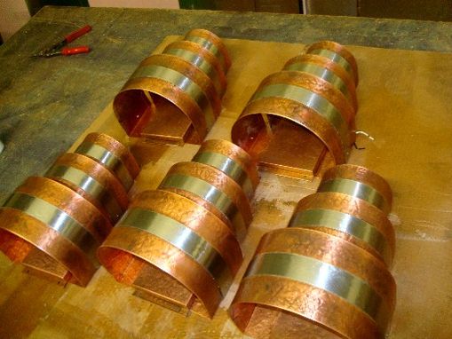 Custom Made Copper Wall Sconces