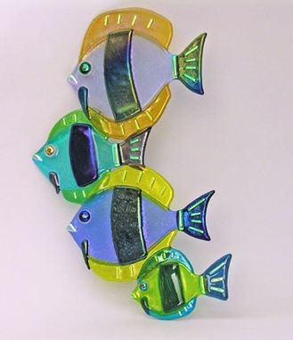 Custom Made Discus Fish School Hanging