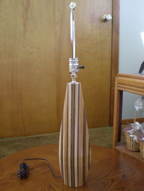 Custom Made Multi-Veneer Wood Lamp