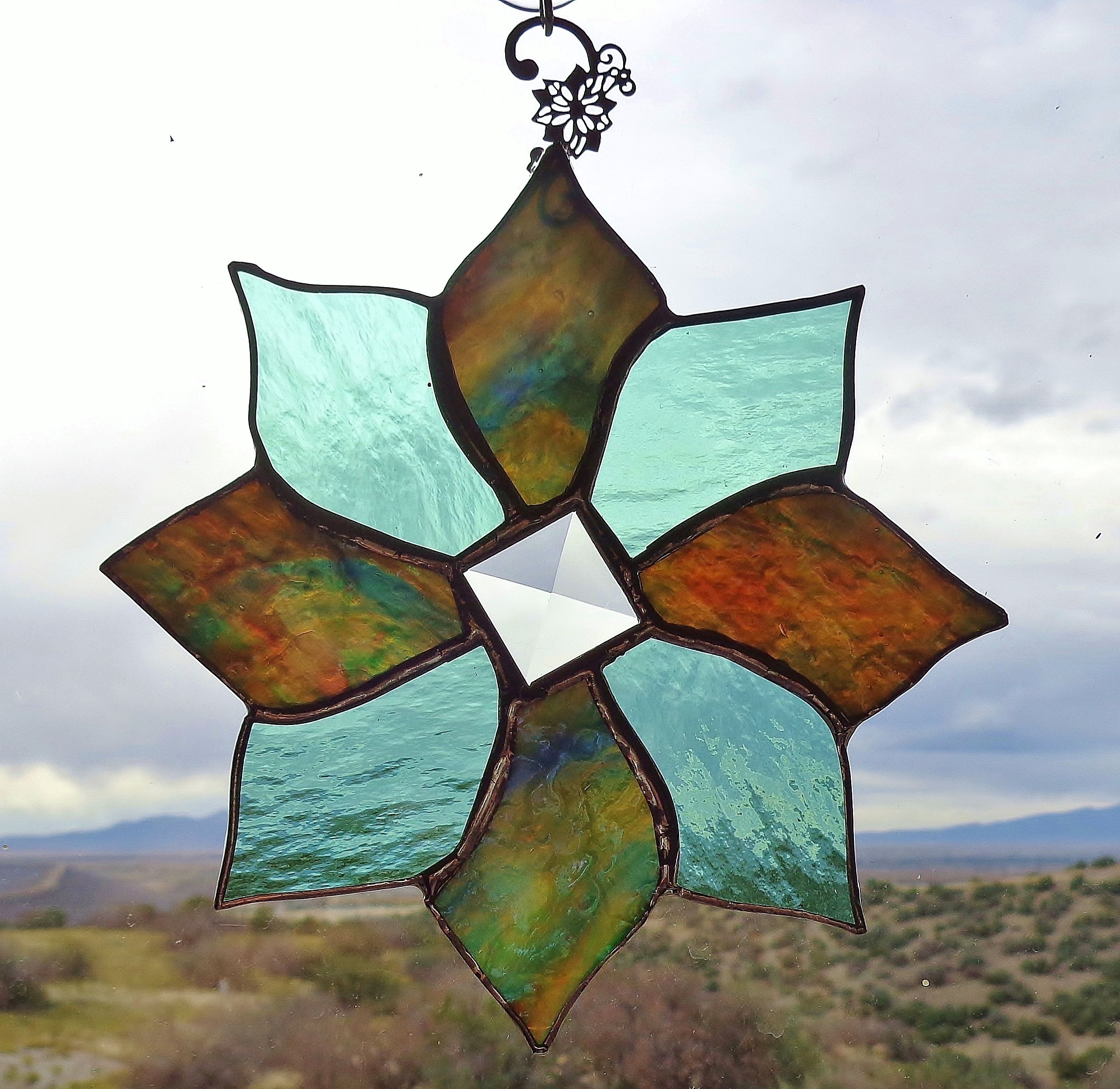 Sinds Stroomopwaarts Kilometers Custom Made Stained Glass Ornaments by Krysia Designs | CustomMade.com