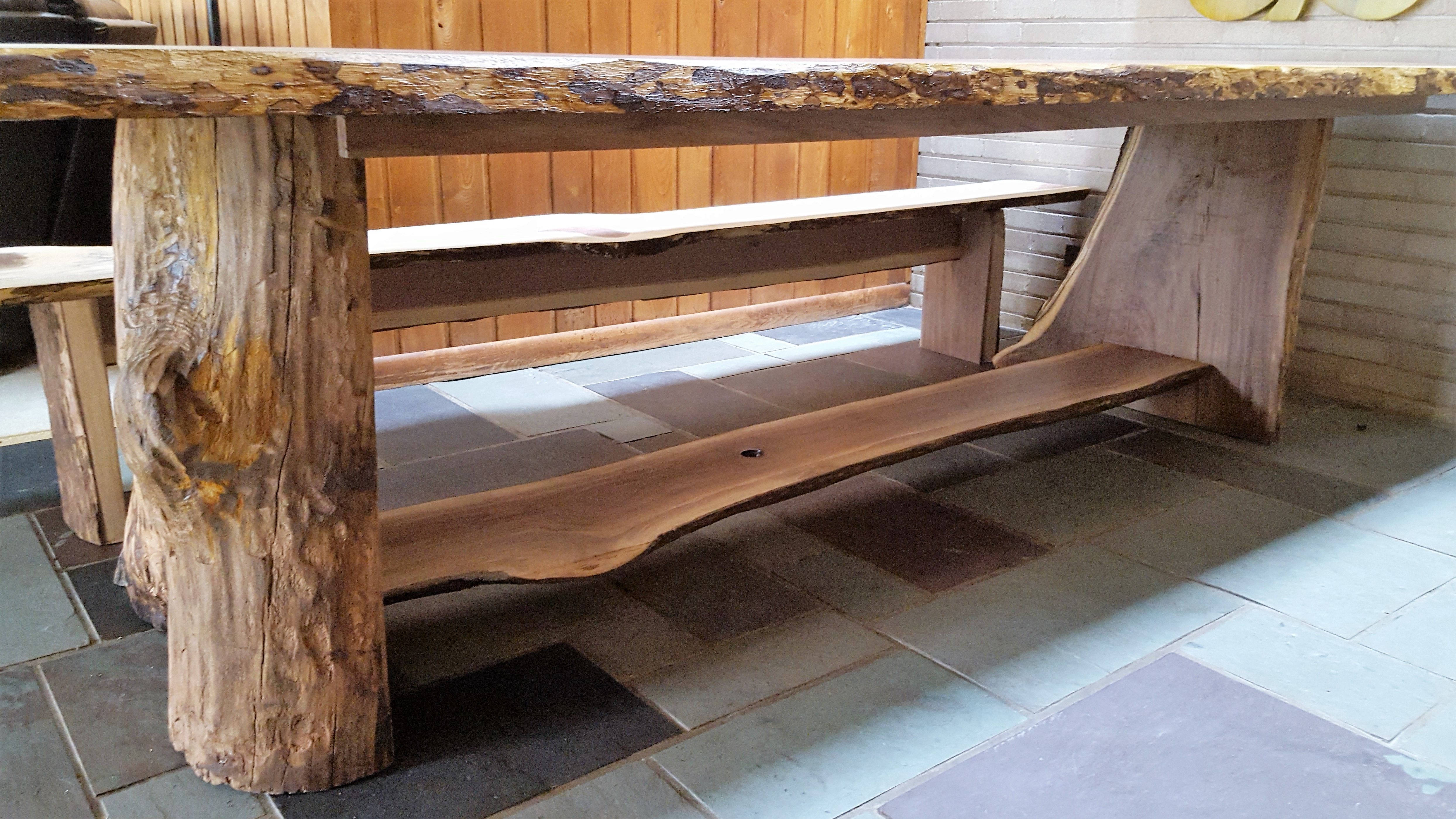 Handmade One Tree Dining Table by Barn Wood Studio
