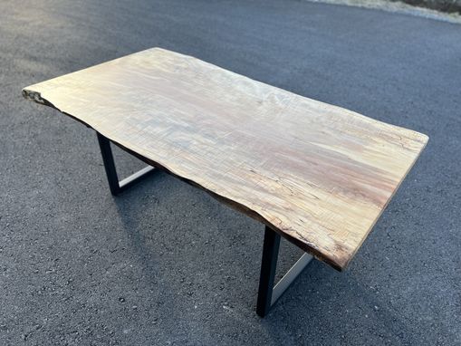 Custom Made Live Edge Maple Dining Table