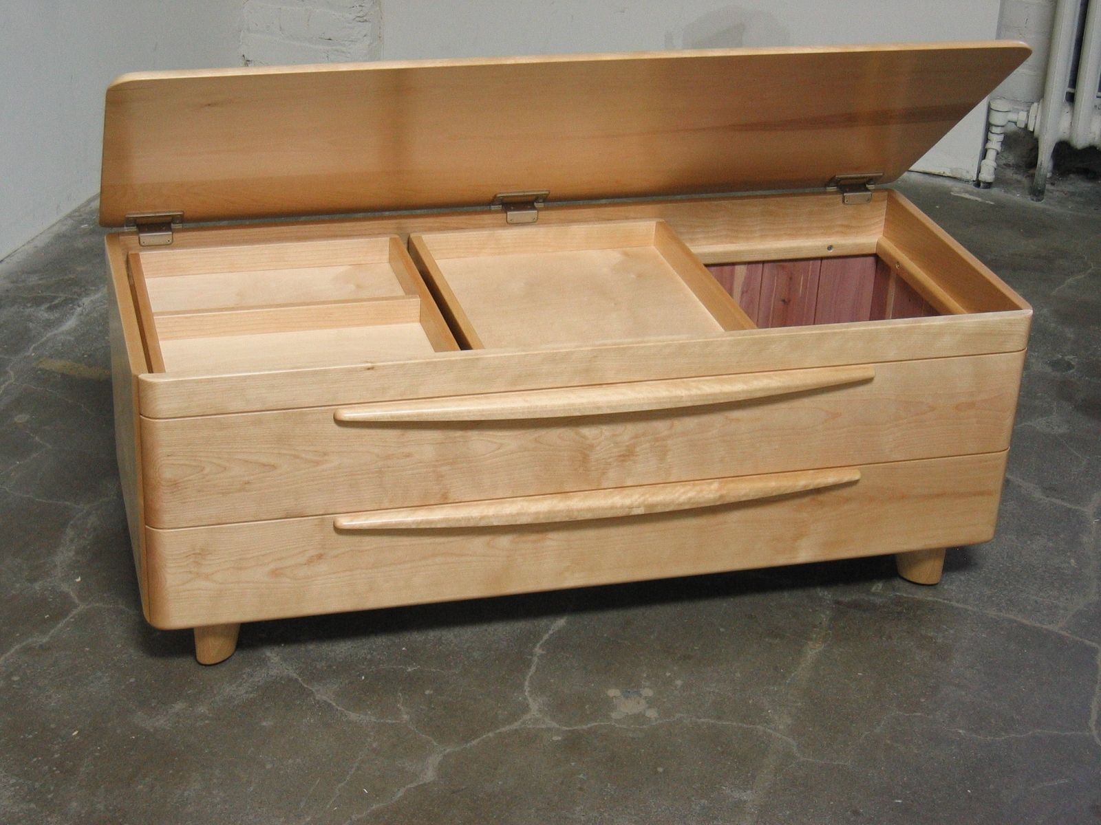 Hand Crafted Midcentury Modern Cedar Chest by Laurie McKichan LLC
