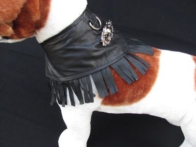 Custom Made Biker Buddy Leather Dog Clothes