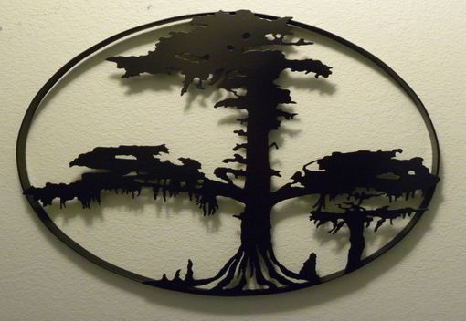 Custom Made Oval Cypress Tree Of Life