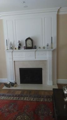 Custom Made Carved Georgian Mantle With Raised Panelled Surround