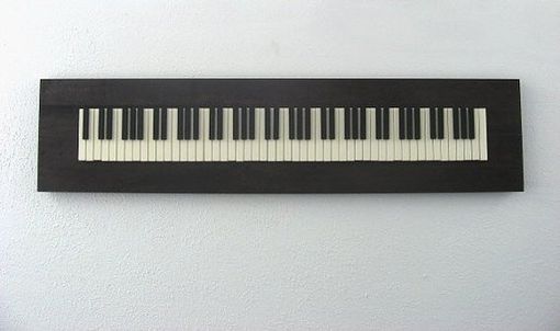 Custom Made Repurposed Piano Key Wall Art