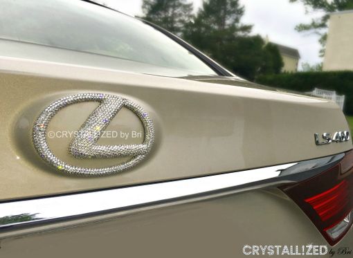 Custom Made Lexus Crystallized Car Emblem Bling Genuine European Crystals Bedazzled