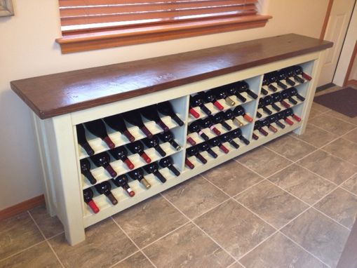 Custom Made Wine Storage Buffet Table