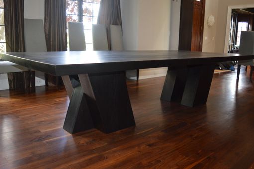 Custom Made Stepping Forward - Cross Legged Dining Table