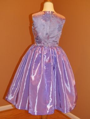 Custom Made Charlene: A Beautiful Taffeta And Brocade Dress With Half Bow.