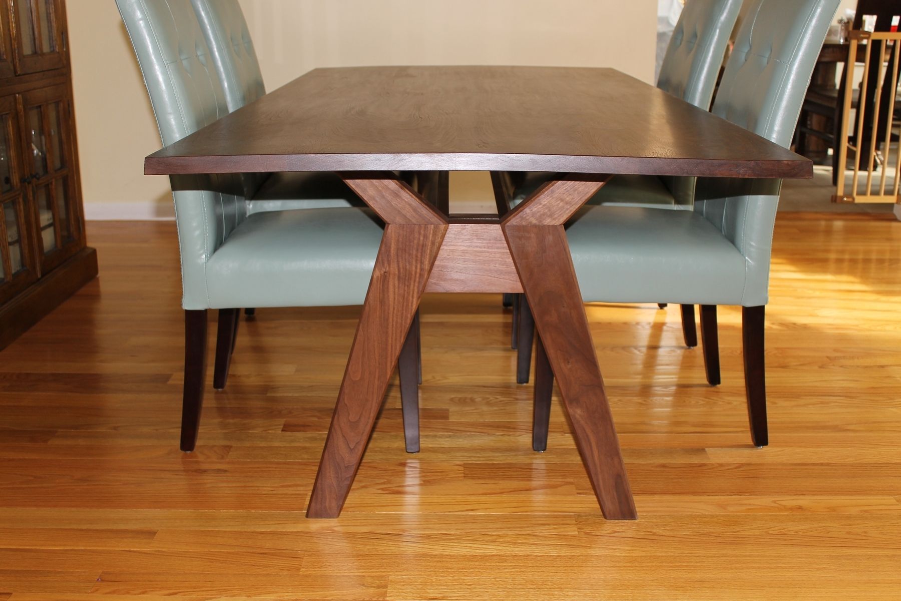 Hand Made Walnut Dining Table By Fredric Blum Design 0952