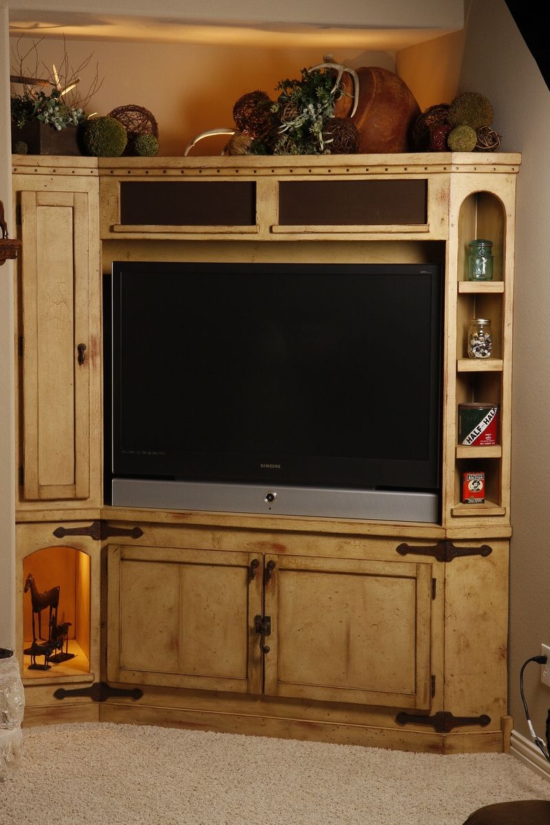 Hand Made Rustic Entertainment Center by Studio Wetz  