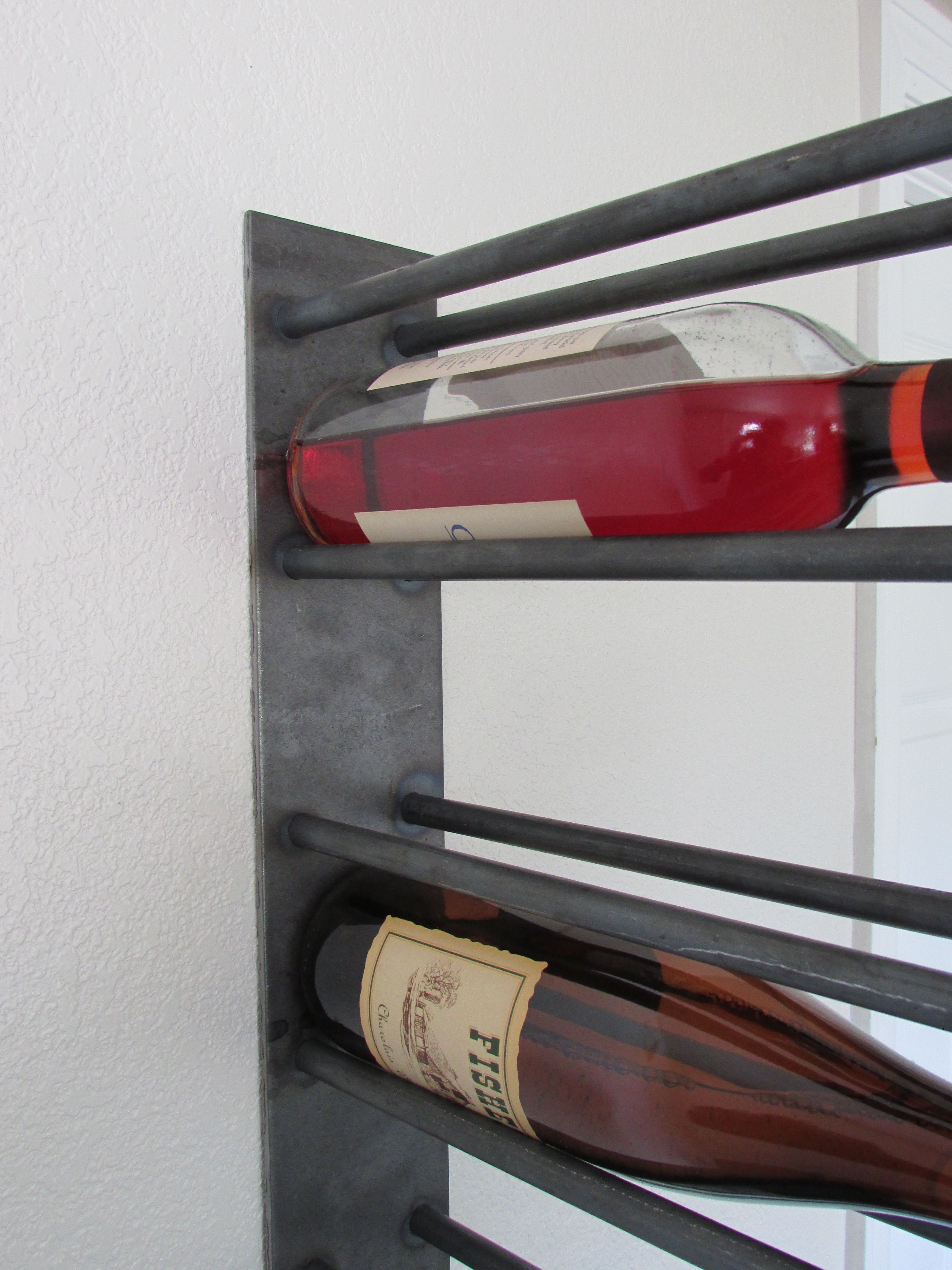 Hand Crafted Custom Vertical Wine Rack by ConnectEDcreations Wood