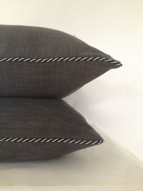 Custom Made Black Linen Pillow Cover