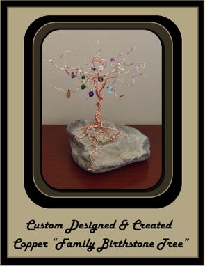 Custom Made Family Birthstone Tree, Family Tree,  Grandmother Gift, Mother Gift, Birthstone Gifts