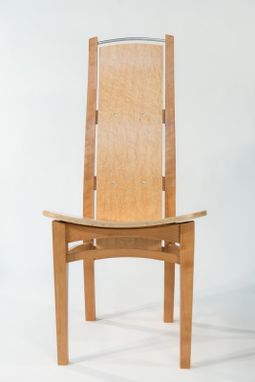 Custom Made Maple And Cherry Dining Chair