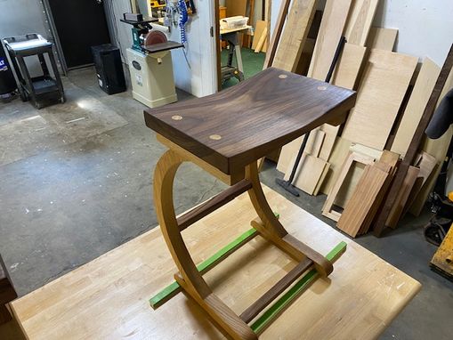 Custom Made Curved Cantilevered Stool Kitchen/Bar Stool