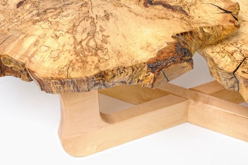 Custom Made Coffee Table With Live Edge