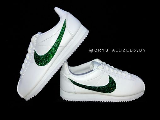 Custom Made Nike Crystallized Classic Cortez Women's Sneakers Bling European Crystals Bedazzled