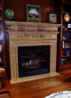 Custom Made Stonware Tile Mantle