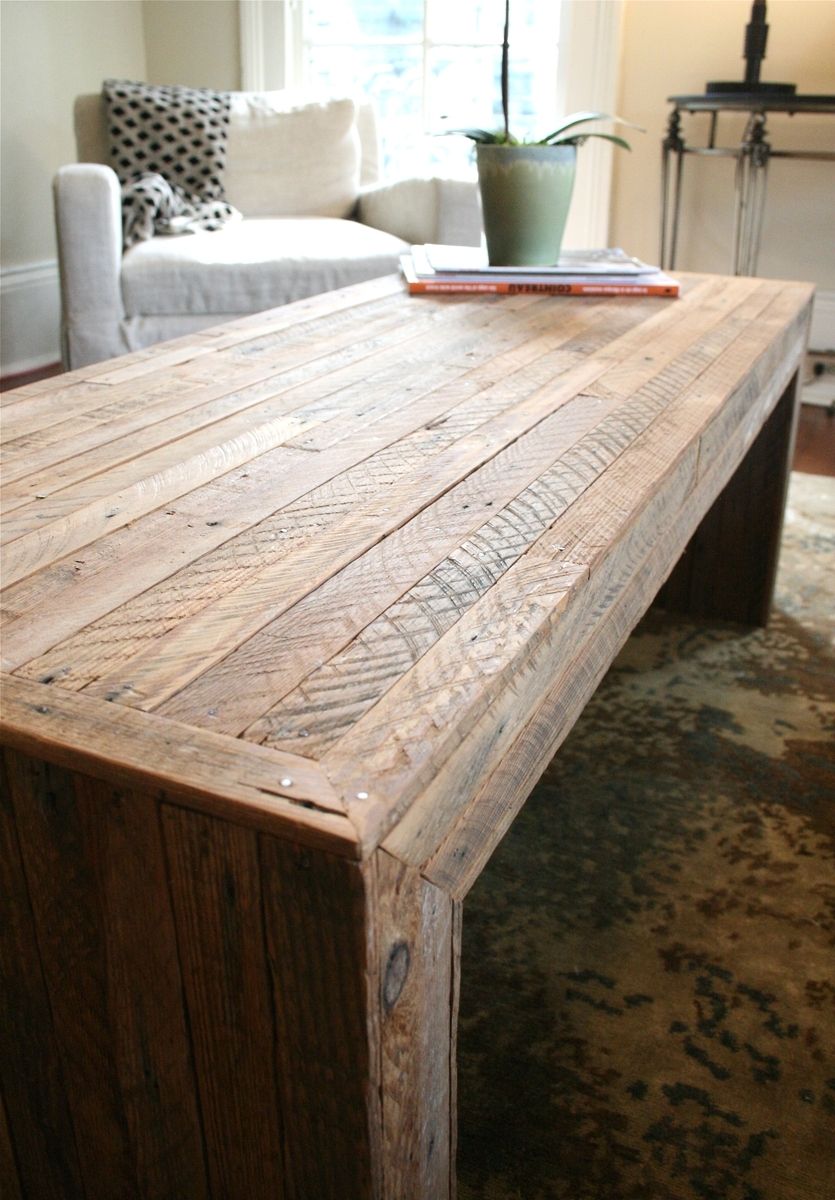 Hand Made The Jackson TableModern Yet Rustic Coffee Table Made From Reclaimed New Orleans Homes