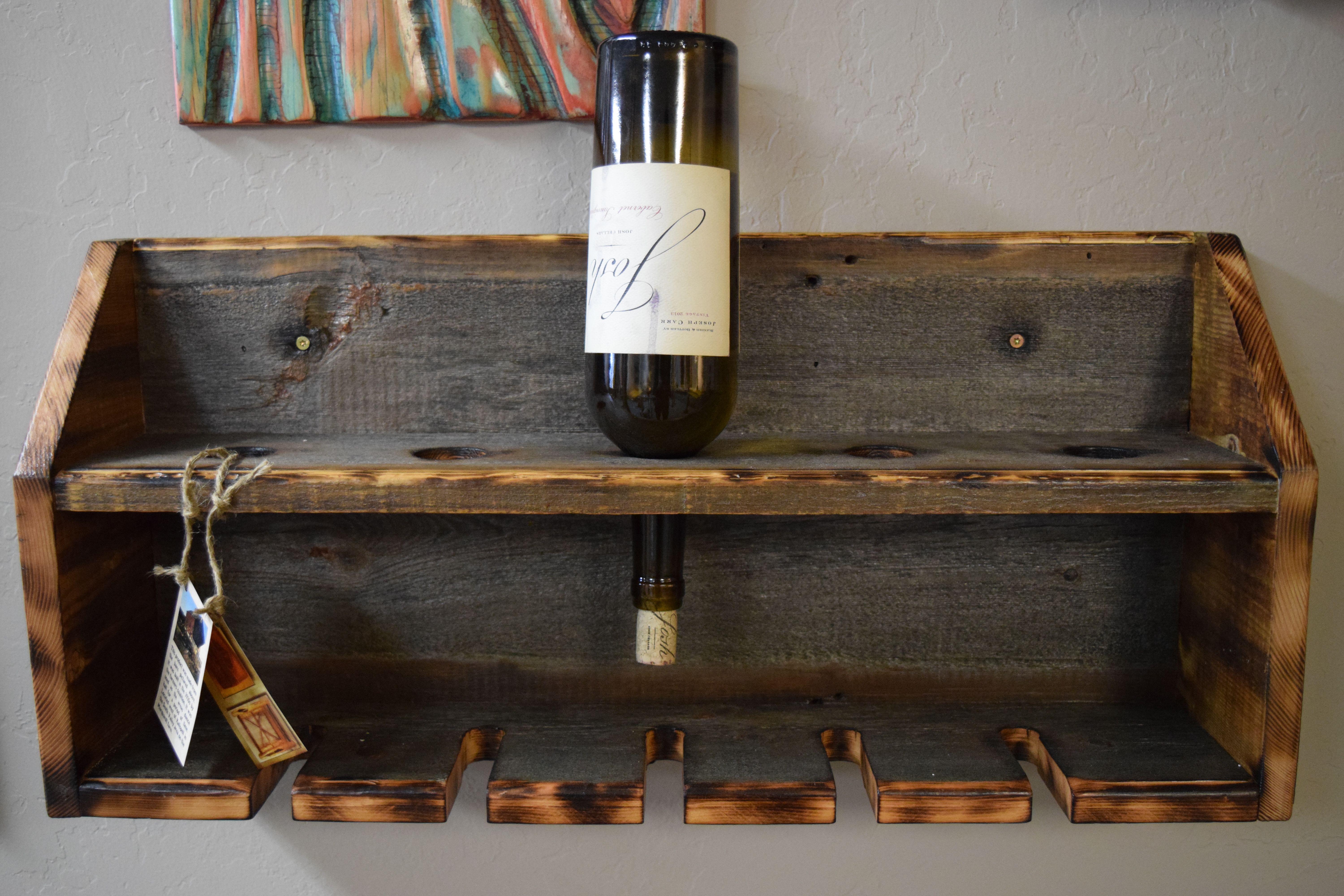 Barnwood wine rack new arrivals