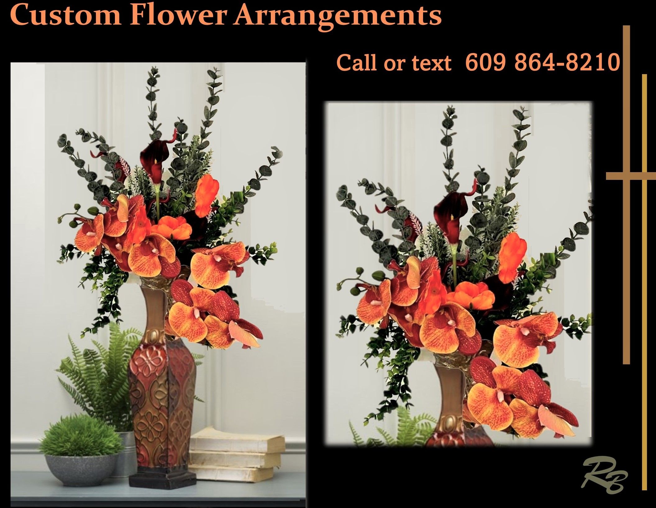 Buy Hand Crafted Silk Flower Arrangements, Tall,, Flower Arrangements