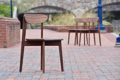 Custom Made Mid-Century Modern Walnut Dining Chair - Ariana Chair