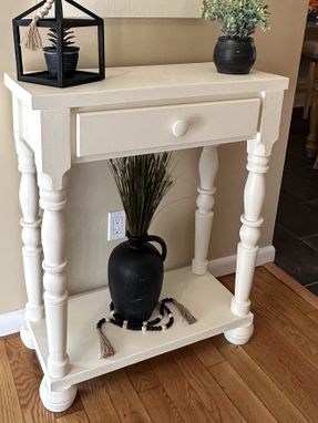Custom Made Solid Pennsylvania White Pine Entryway Table