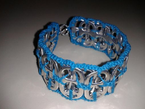 Custom Made Hemp Macrame Pop Tab Cuff Bracelets