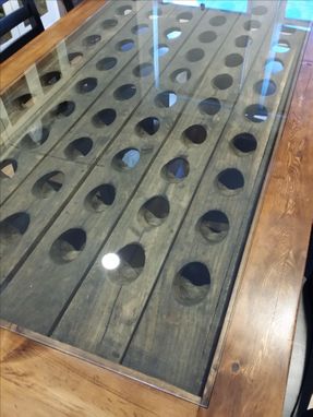 Custom Made Riddling Rack Trestle Table