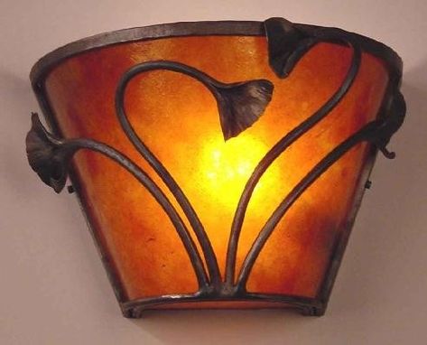 Custom Made Mica Electric Sconce