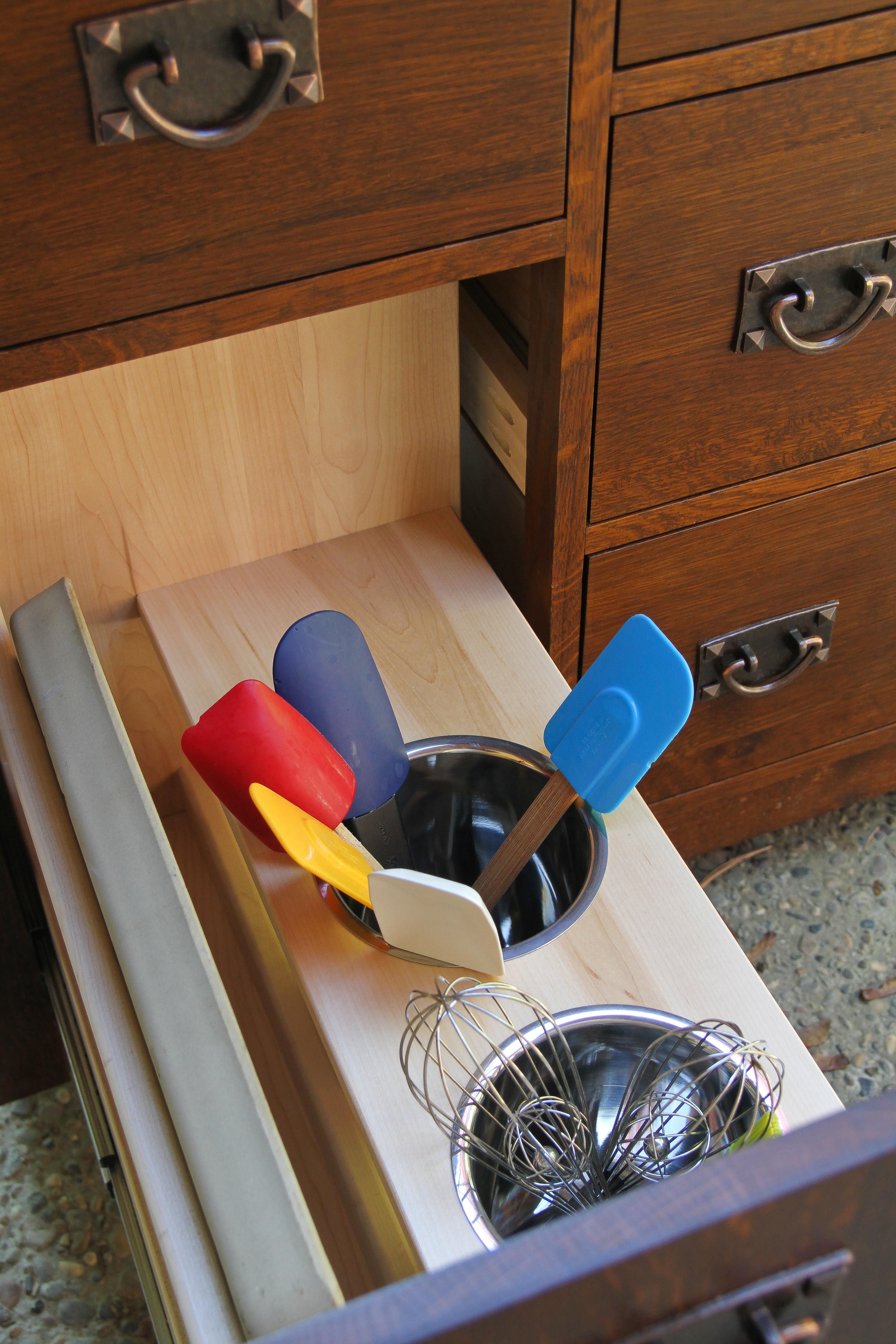 Hand Crafted Stickley Inspired Mobile Kitchen Island by MossBack