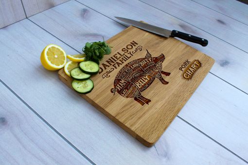 Custom Made Personalized Cutting Board, Engraved Cutting Board, Wedding Gift – Cb-Wo-Danielson Family Pork Char