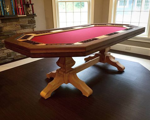 Custom Made Hardwood Poker Table // Game Table //Man Cave Centerpiece!