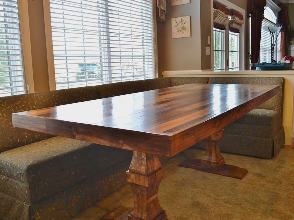 Hand Crafted 7' Dining Room Table Rustic/Modern. by The Lazarus Wood